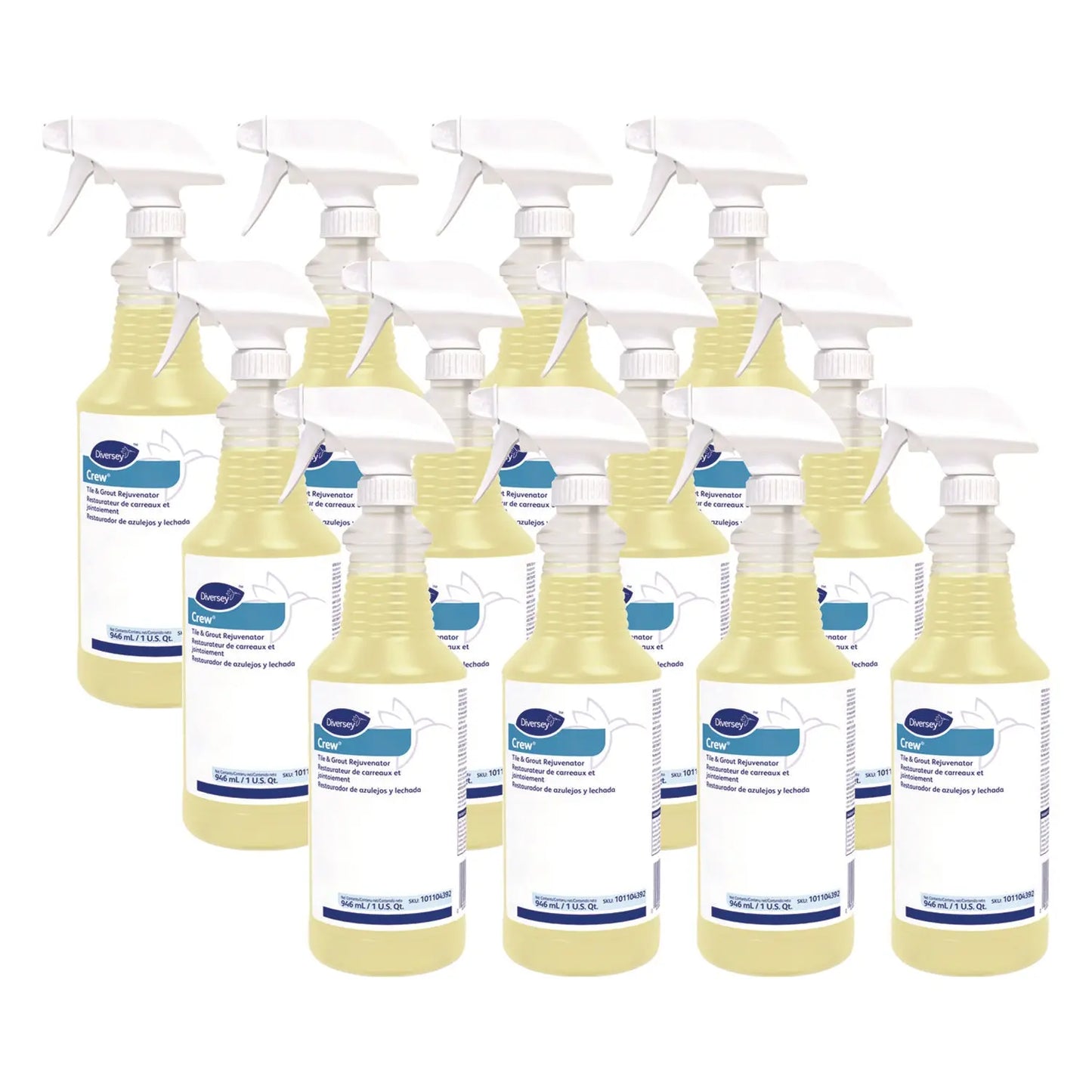 DVO101104392 Crew Tile and Grout Rejuvenator, 32 oz. Spray Bottle, 12/Carton Diversey