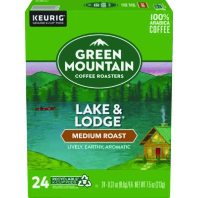 GMT6523 Lake And Lodge Coffee K-Cups, Medium Roast, 24/box KEURIG DR PEPPER