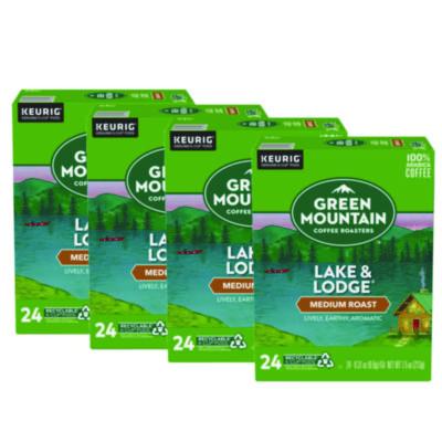 GMT6523CT Lake And Lodge Coffee K-Cups, Medium Roast, 96/carton KEURIG DR PEPPER