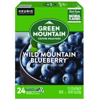 GMT6783 Fair Trade Wild Mountain Blueberry Coffee K-Cups, 24/box KEURIG DR PEPPER