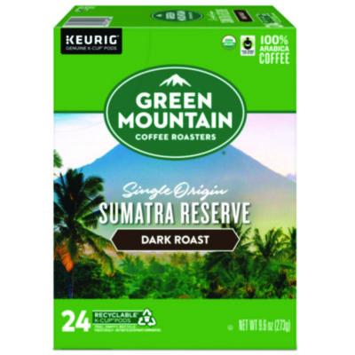 GMT4060 Fair Trade Organic Sumatran Extra Bold Coffee K-Cups, 24/box KEURIG DR PEPPER