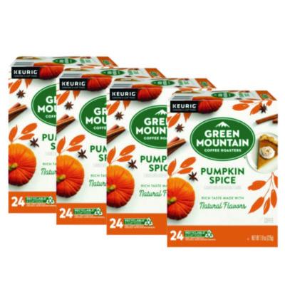GMT6758CT Fair Trade Certified Pumpkin Spice Flavored Coffee K-Cups, 96/carton KEURIG DR PEPPER