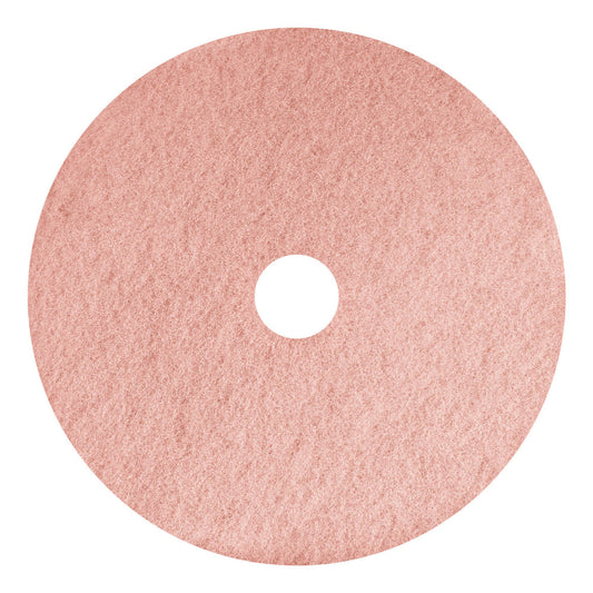 AM7403420 Remover Burnishing Pads, 20", Pink, 5/Carton