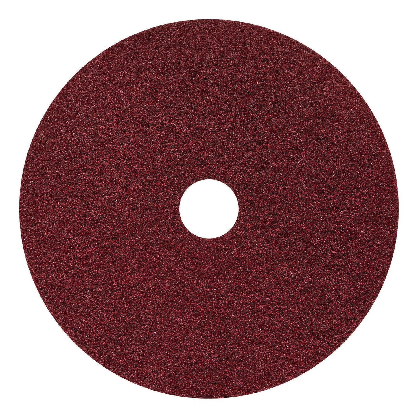 AM7442120 Black Diamond 400 Heavy-Duty Cleaning Pad, 20" Diameter, 400 Grit, Black/Red, 2/Carton