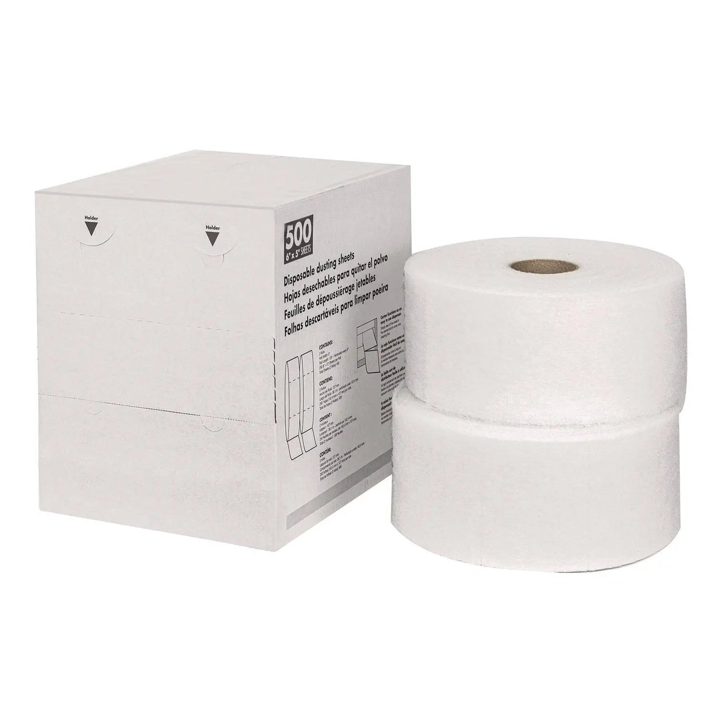 AM7582505 TrapEze Disposable Dusting Sheets, 8" x 6", 250 Sheets/Roll, 2 Rolls/Carton Americo