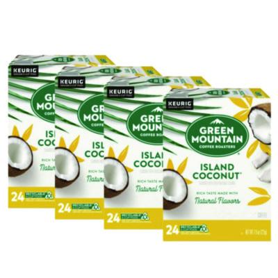 GMT6720CT Island Coconut Coffee K-Cup Pods, 96/carton KEURIG DR PEPPER