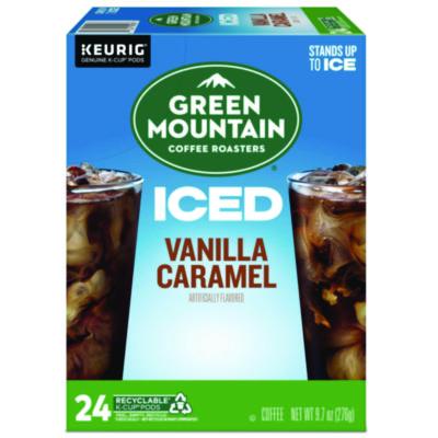 GMT9028 Vanilla Caramel Brew Over Ice Coffee K-Cups, 24/box KEURIG DR PEPPER