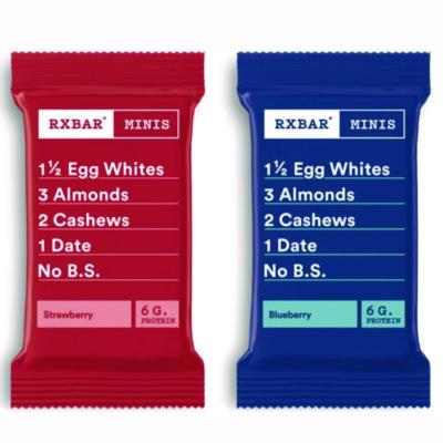 RXBKEE00737 Minis Protein Bars Variety Pack, Blueberry/Strawberry, 0.9 oz Bar, 8/Box