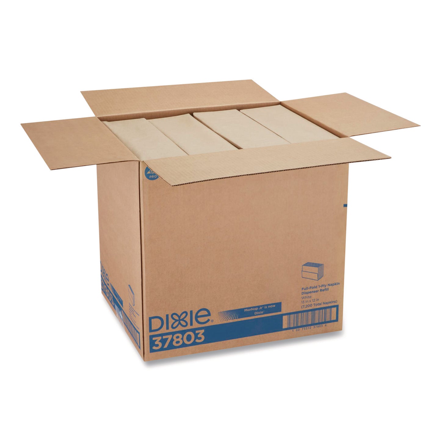 GPC37803 Interfold Napkin Refills, 1-Ply, 13 x 12, White, 600 Napkins/Pack,12 Packs/Carton