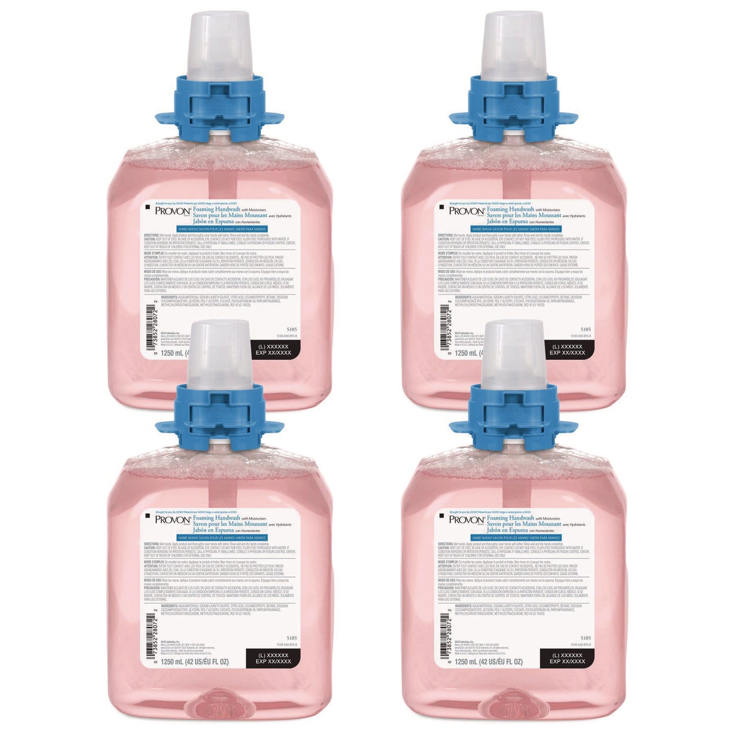 GOJ518504CT Foaming Handwash with Advanced Moisturizers Refill, Refreshing Cranberry Scent, 1,250 mL, 4/Carton