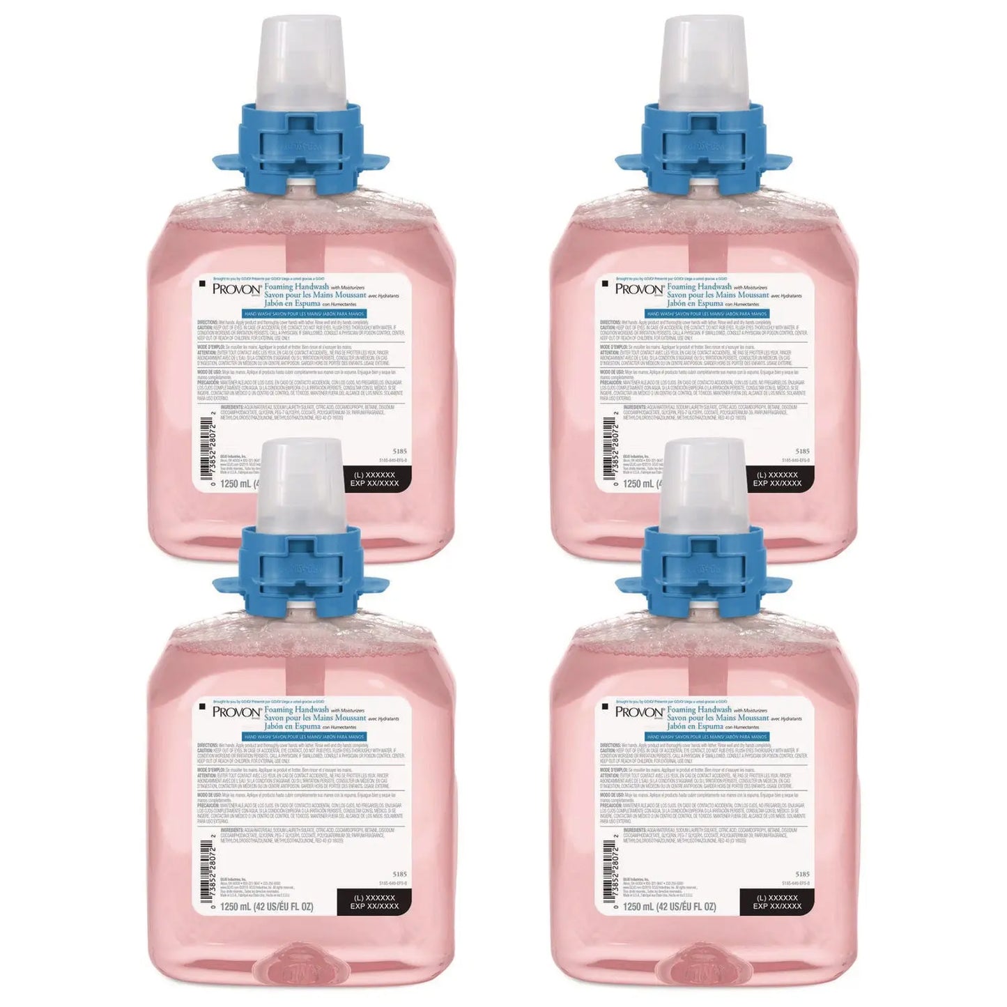 GOJ518504CT Foaming Handwash with Advanced Moisturizers Refill, Refreshing Cranberry Scent, 1,250 mL, 4/Carton PROVON