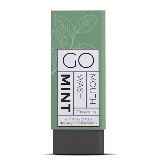 GMHMW20 Individual Mouthwash Packets, Display Pack, Mint Flavor, 0.37 oz Packet, 20/Pack