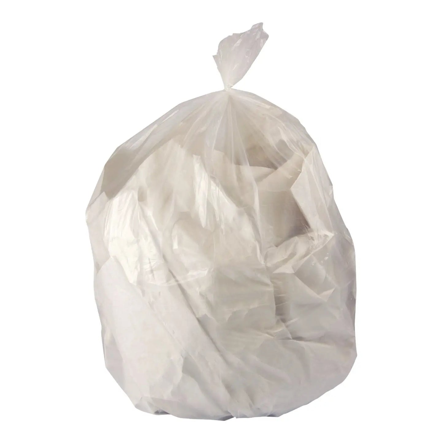 HER1578142 Linear Low-Density Can Liners, 16 Gal, 0.7 mil, 24" x 32", Clear, Interleaved Roll, 500/Carton Heritage