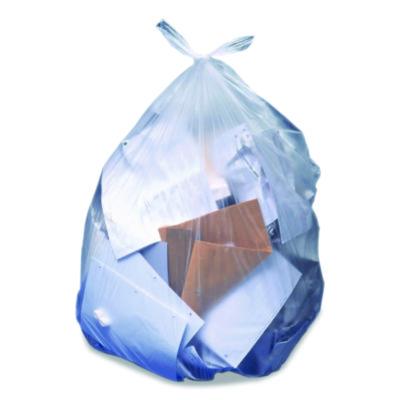 HER2404016 Linear Low-Density Can Liners, 33 gal, 2 mil, 33" x 39", Clear, Flat Pack, 100/Carton HERITAGE