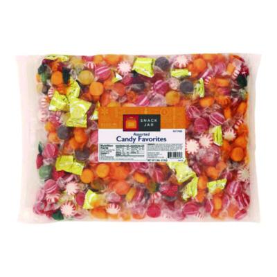 SJR1680097 Assorted Hard Candy Favorites, 375 Individually Wrapped Pieces, 5 lb Bag SNACK JAR