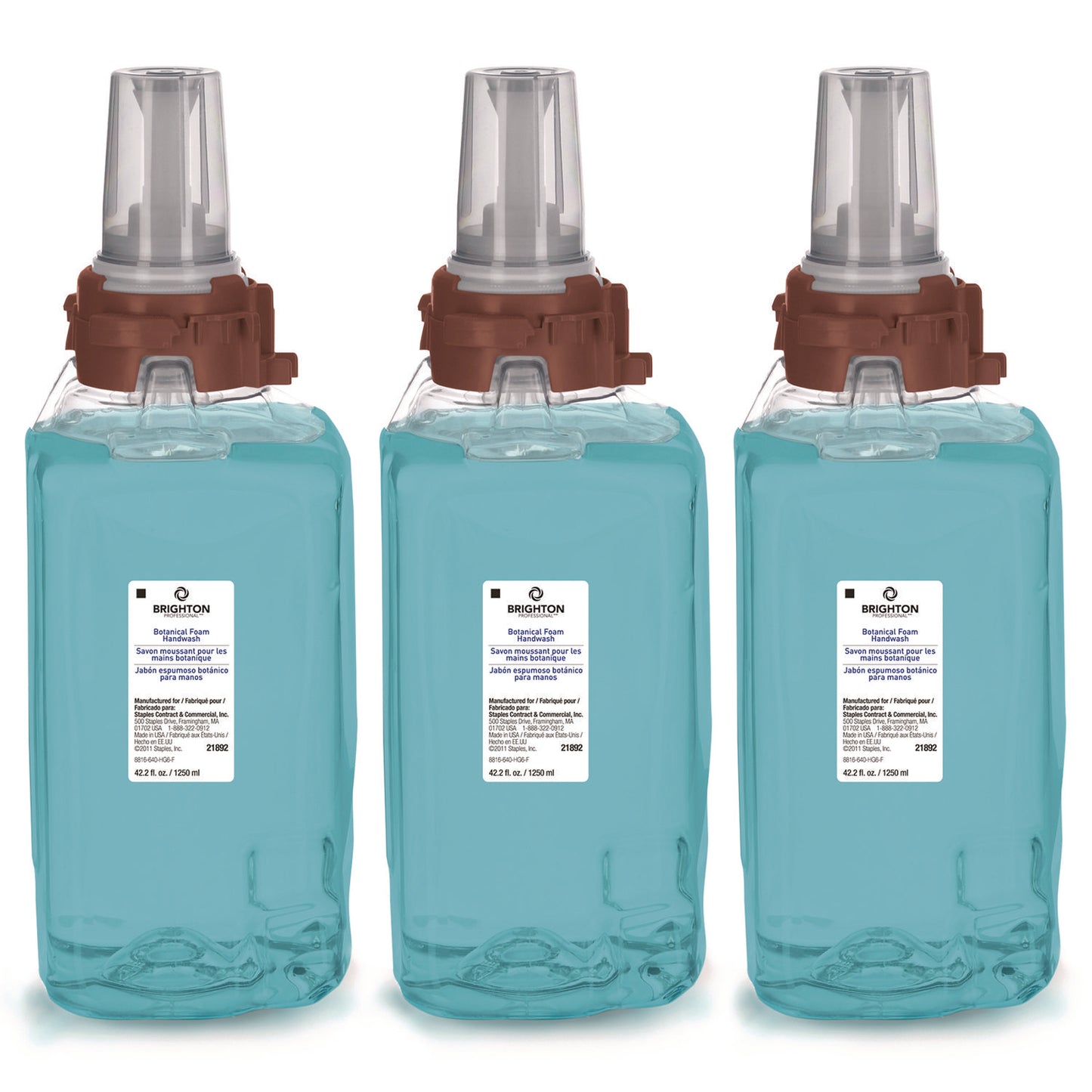 GOJ370137 ADX Foaming Hand Soap Refills, Botanical Scent, 1,250 mL, 3/Carton