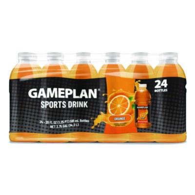 NGBGMP20Z24POR Gameplan Sports Drink, Orange, 20 oz Bottle, 24/Carton NIAGARA BOTTLING