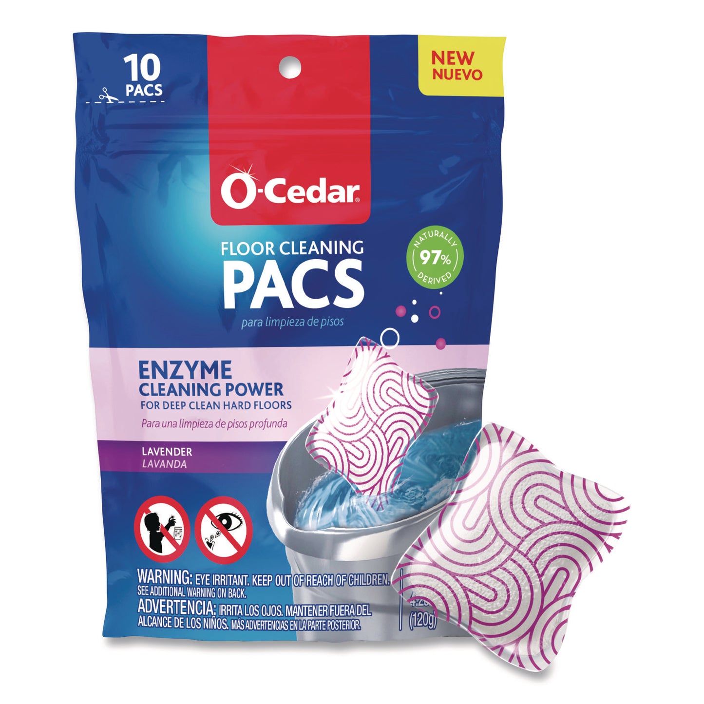 FHD172402CT Cleaning PACS, Lavender Scent, 10/Pack, 8 Packs/Carton