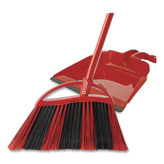 FHD172134EA One Sweep LG Broom with Dustpan, 57" Handle, Red/Black/Gray