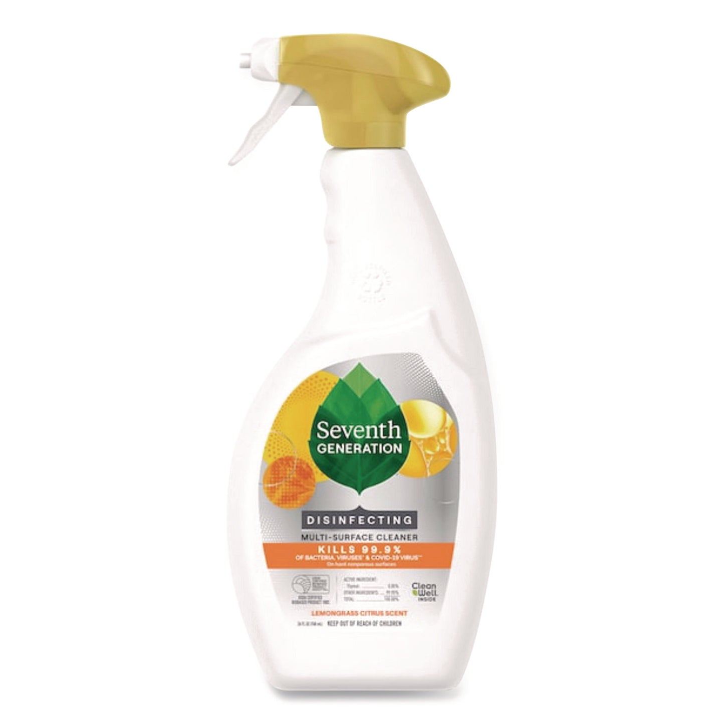 SEV22810EA Botanical Disinfecting Multi-Surface Cleaner, 26 Oz Spray Bottle Seventh Generation