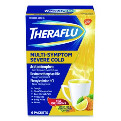 THF64260603 Multi-Symptom Severe Cold Hot Liquid Powder, 6 Count HALEON