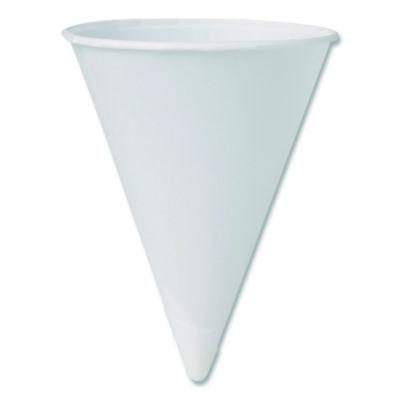 SCC4BRCT Cone Water Cups, 4 oz, Paper, White, 200/Bag, 25 Bags/Carton