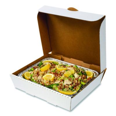 RPPCCBHP13113 Catering Boxes, 10.88 x 13 x 3, White, Paper, 50/Carton