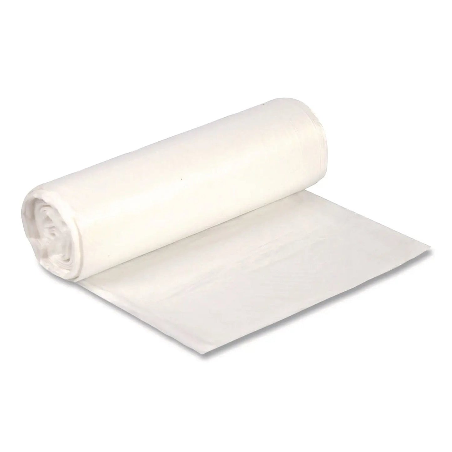 BWK24338N High-Density Can Liners, 16 gal, 8 mic, 24 x 33, Natural, Perforated Roll, 1,000/Carton Boardwalk