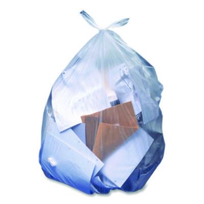 HERH6036SC Linear Low-Density Can Liners, 30 gal, 1.1 mil, 36" x 30", Clear, Flat Pack, 250/Carton HERITAGE
