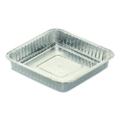 HFA30830200 Square Cake Pan, 30 Gauge, 48 oz, 8 x 8 x 1.53, Silver, Aluminum, 200/Carton