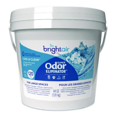 BRI901129 Super Odor Eliminator Gel for Large Spaces, Cool and Clean, 64 oz Tub BRIGHT AIR