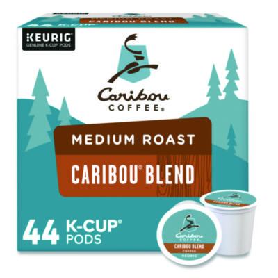 CCF2124056 Caribou Blend Coffee K-Cups, 0.4 oz, 44/Box