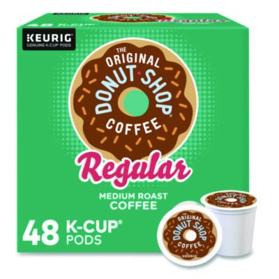 DSP1635475 Donut Shop Coffee K-Cups, Regular, 0.39 oz, 48/Box KEURIG DR PEPPER