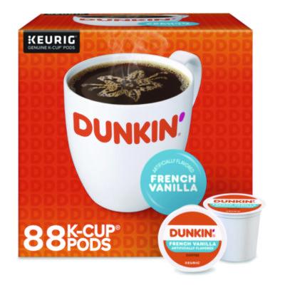 GMT400847 French Vanilla Coffee K-Cup Pods, 0.37 oz, 22/Box, 4 Boxes/Carton KEURIG DR PEPPER