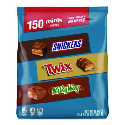 MRSMMM59799 Minis Variety Pack, Assorted, 46.86 oz Bag, 150 Pieces MARS, INC.