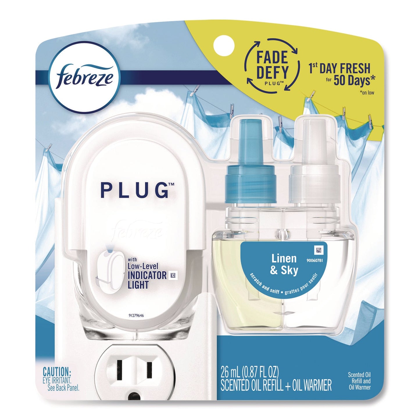 PGC90121 PLUG Air Freshener Warmer Start Kit, Clear/White Febreze