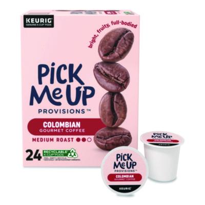 PIE5000381025 Colombian Coffee K-Cups, 24/Box PICK ME UP PROVISIONS