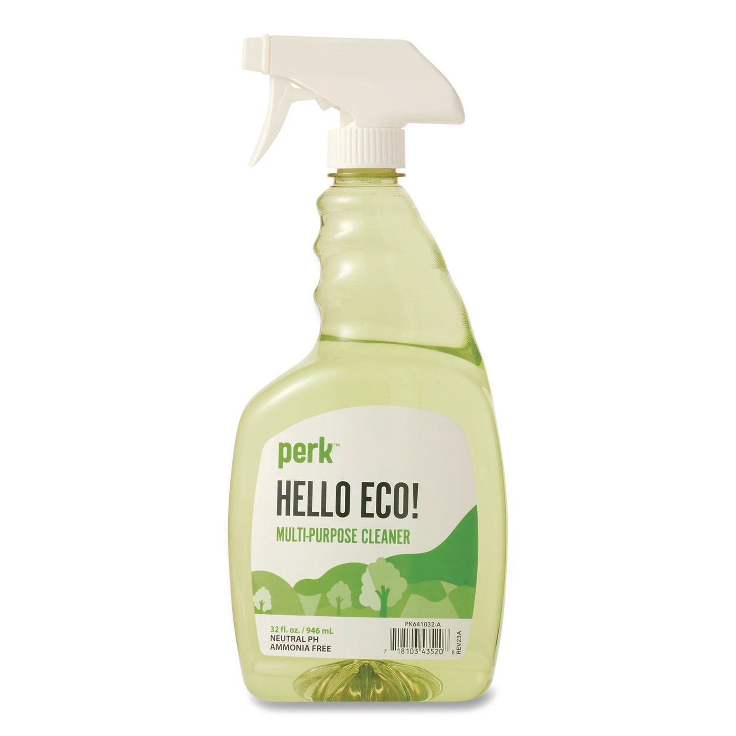PRKPK641032ACC Hello Eco Multi-Purpose Cleaner, Citrus Scent, 32 oz Spray Bottle Perk