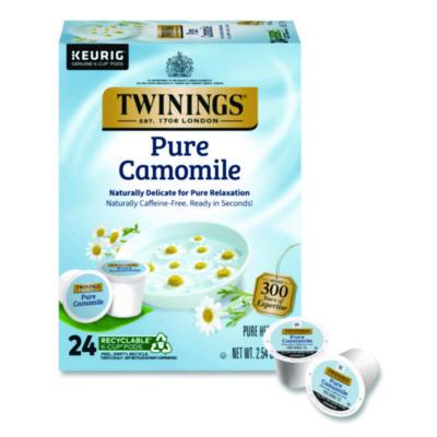 TWGTNA85790 Tea K-Cups, Pure Camomile, 0.11 oz, 24/Box KEURIG DR PEPPER