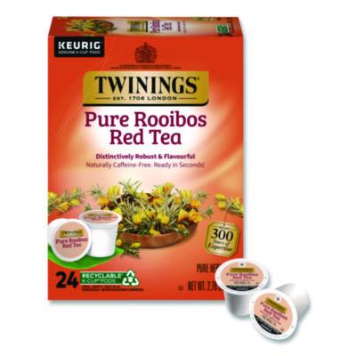 TWGTNA85791 Tea K-Cups, Pure Rooibos Red Tea, 0.12 oz, 24/Box KEURIG DR PEPPER
