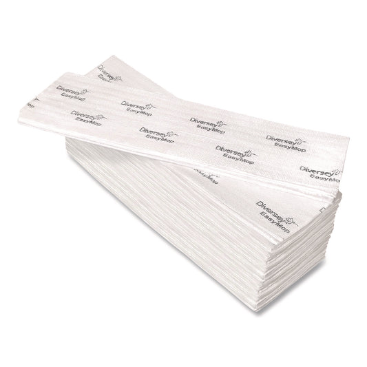 DVOD1232214 EasyMop Microfiber Dust Mop Pads, 16 x 5.3, White, 50/Pack