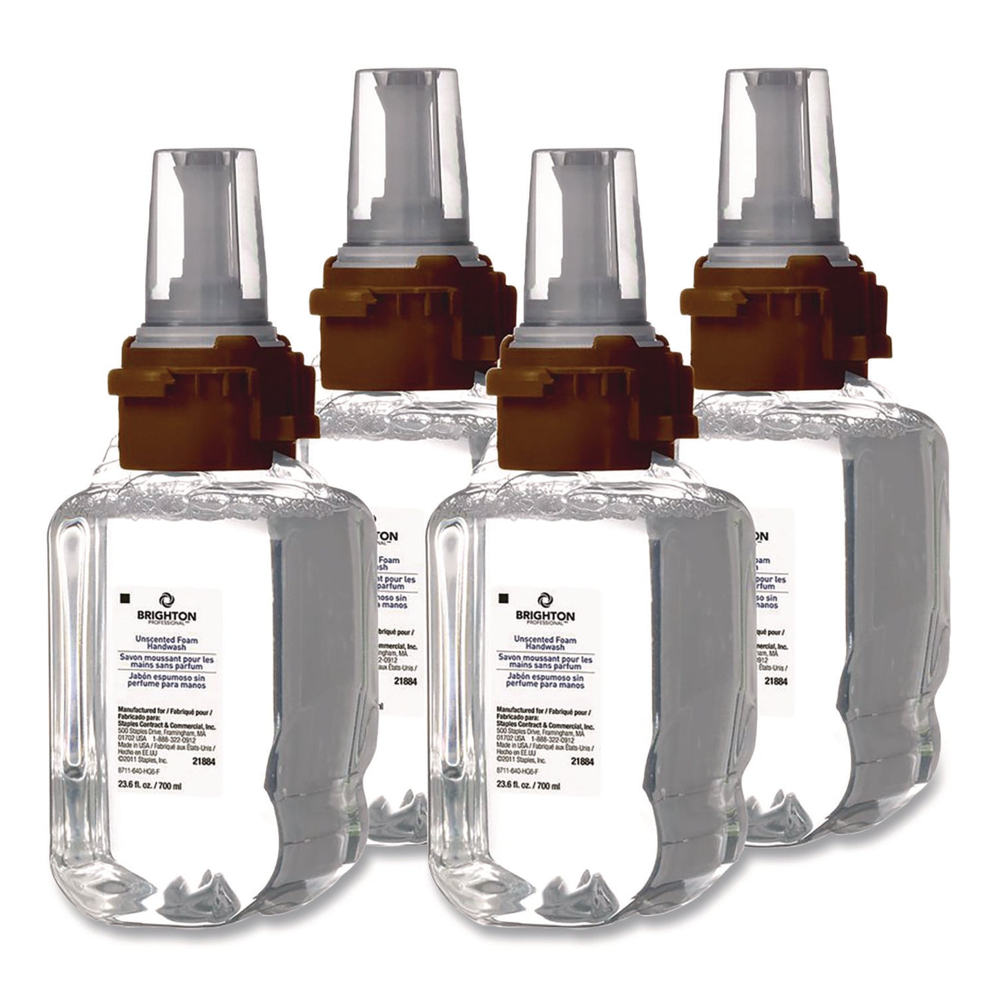 GOJ21884 Foaming Hand Soap Refill for ADX 7 Dispenser, Unscented, 700 mL, 4/Carton