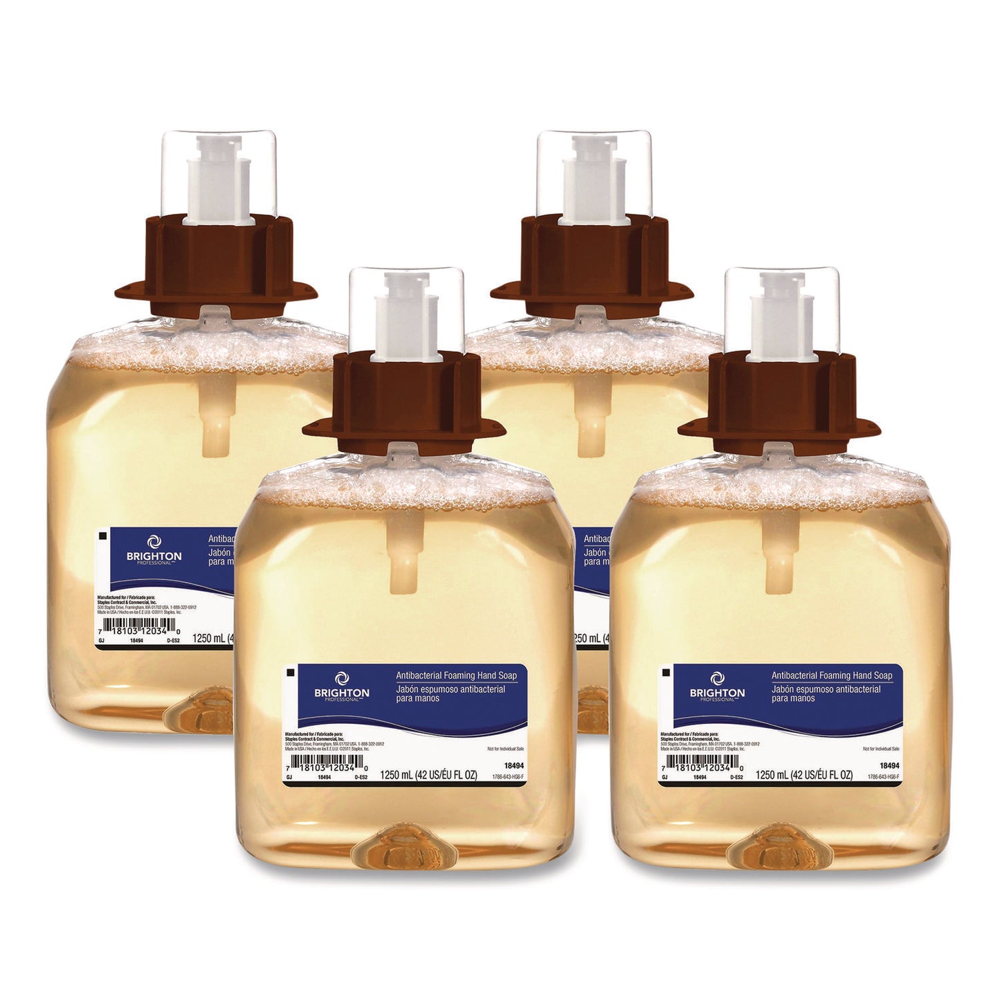 GOJBPR59207 Antibacterial Foaming Hand Soap Refill for BP Dispensers, Orange Scent, 1,250 mL, 4/Carton