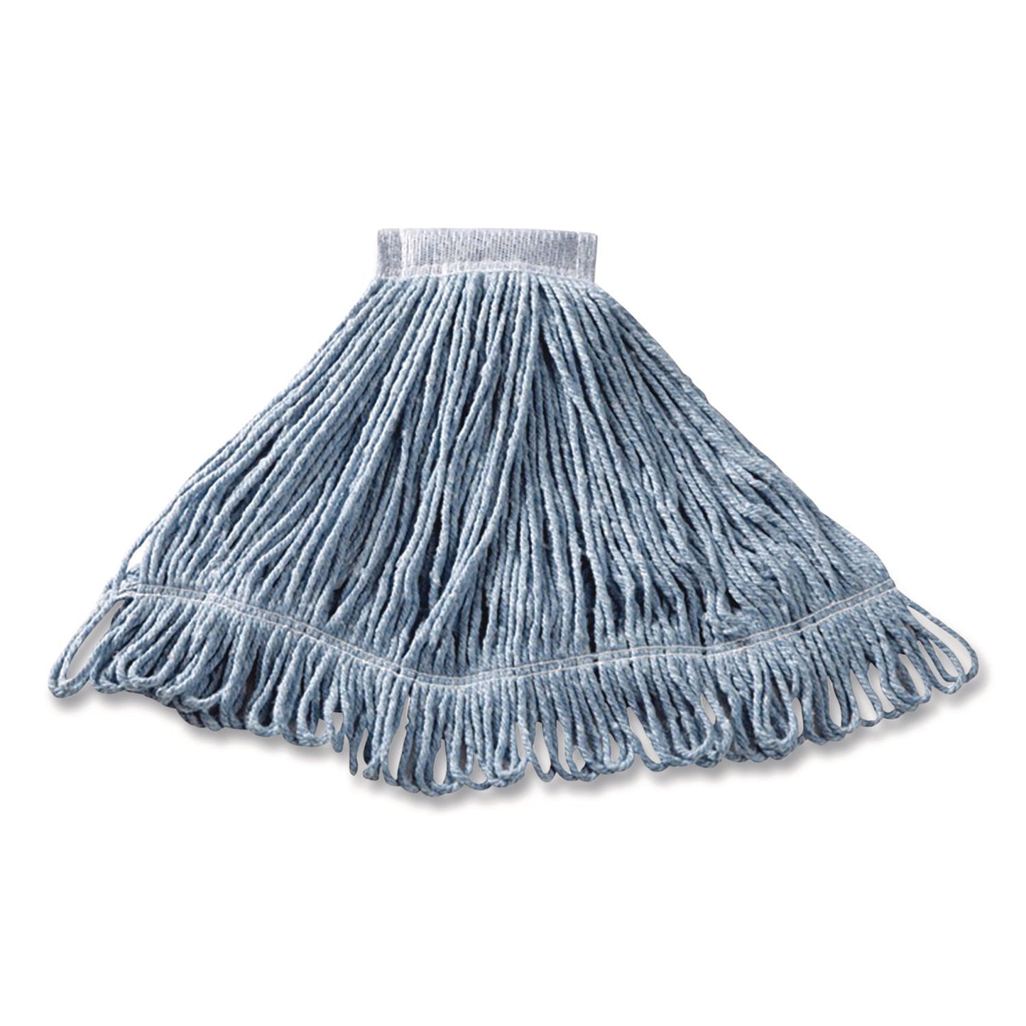 RCPFGD25206BL00 Super Stitch Blend Mop, Cotton/Synthetic, Medium, Blue RUBBERMAID COMMERCIAL PROD.