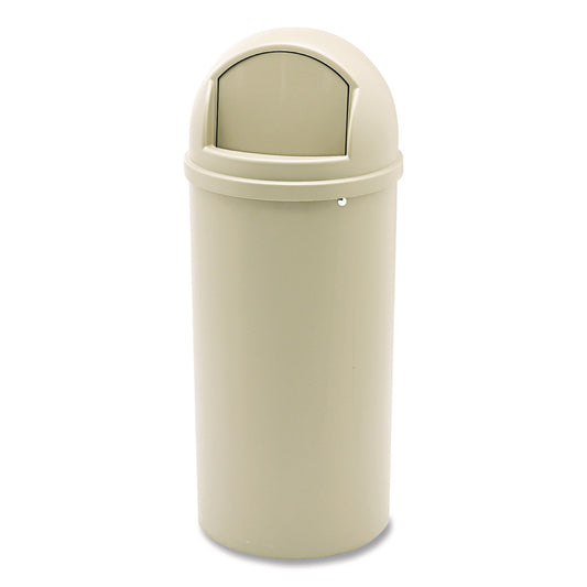 RCP816088BG Marshal Classic Container, 15 gal, Plastic, Beige