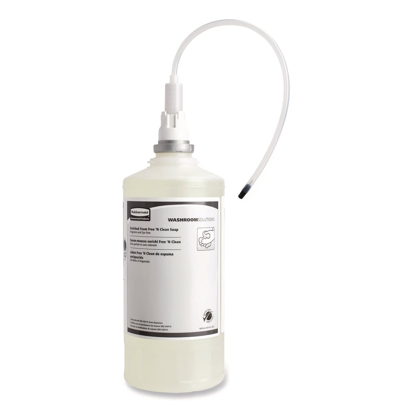 RCP750390 Free-N-Clean Foaming Hand Soap Refill, Fragrance-Free, 1,600 mL, 4/Carton RUBBERMAID COMMERCIAL PROD.