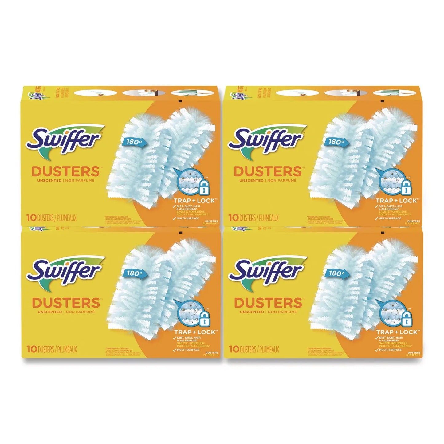 PGC21459CT Refill Dusters, Dust Lock Fiber, Light Blue, Unscented, 10/box, 4 Box/carton Swiffer