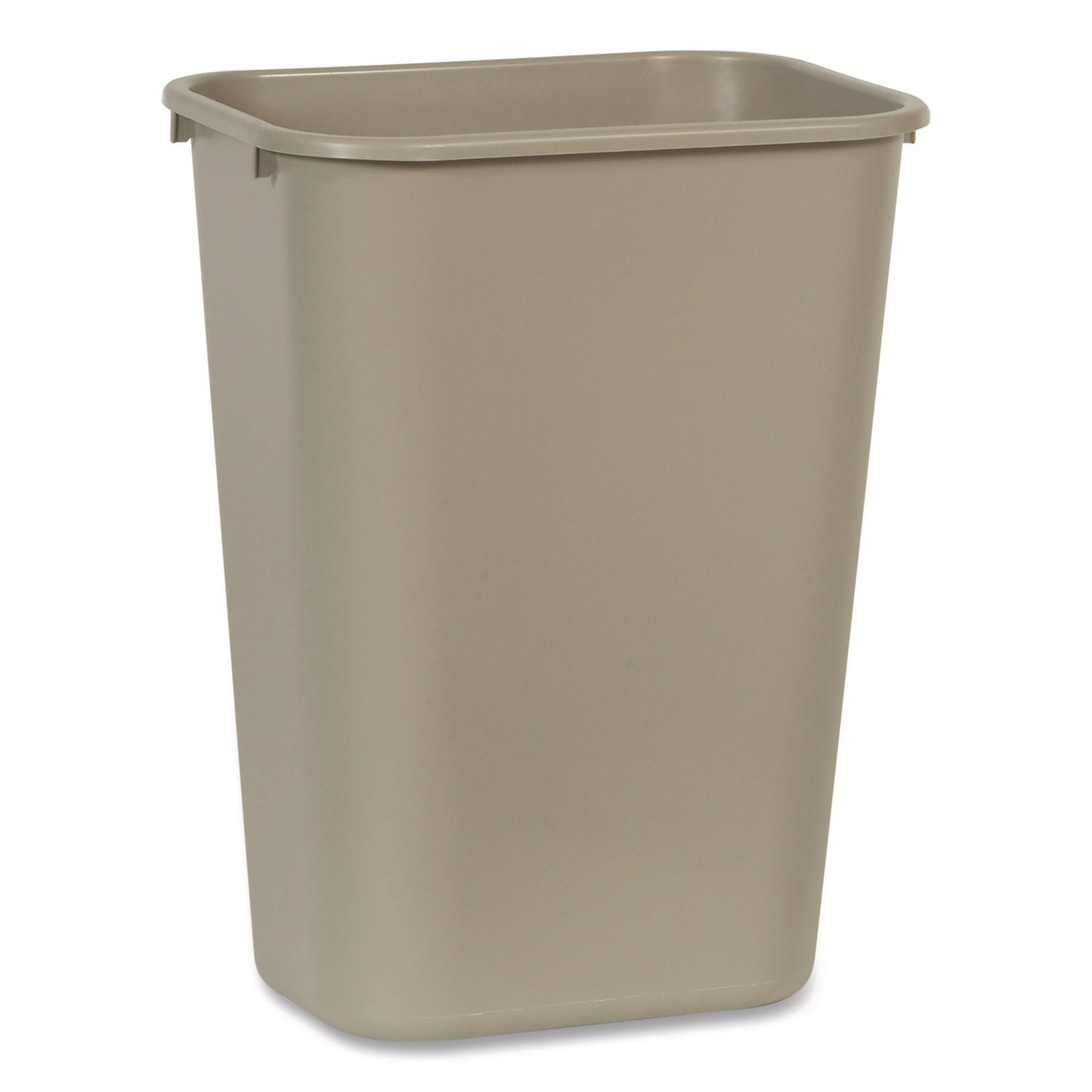 RCP295700BG Deskside Plastic Wastebasket, 10.25 gal, Plastic, Beige RUBBERMAID COMMERCIAL PROD.