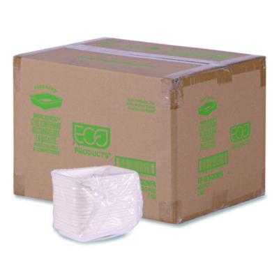 ECOEPSCRC12NFA WorldView Vanguard Rectangular Container, 12 oz, 7 x 4.75 x 1, Sugarcane Fiber, White, 400/Carton
