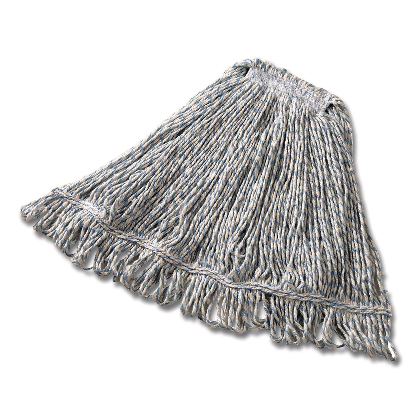 RCPFGD51306WH00 Super Stitch Finish Mop Heads, Cotton/Rayon/Synthetic, Blue/White RUBBERMAID COMMERCIAL PROD.